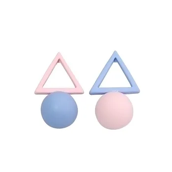Naujas 2019 paprastas trikampis tuščiaviduriai iš mados stud auskarai asimetrinė spalvos auskarai