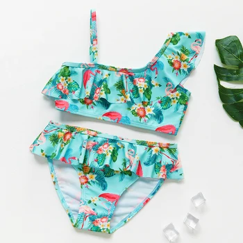 Naujas 2021 Kūdikių Mergaičių Maudymosi kostiumai 2~10 Mergaičių maudymosi kostiumėlį Dviejų dalių Vaikams maudymosi Kostiumėliai, Biquini Infantil Bamblys Mergaičių Plaukimo apranga