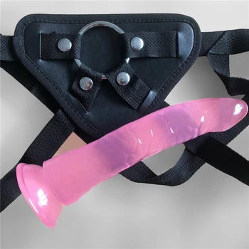Naujas 210*35mm Realus Želė Dildo Panaudoti Strapons Netikras Penis dildo kelnes Sekso Žaidimą, Dirželis ant Vibratorių Sekso Žaislai, lesbiečių ar gėjų