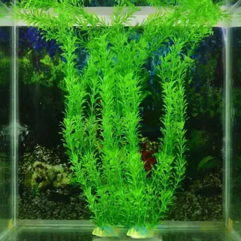 Naujas 32CM dirbtinis povandeninių augalų akvariumo žuvų bako apdailos žalia violetinė vandens žolės žiūrėjimo Akvariumo Reikmenys Decora