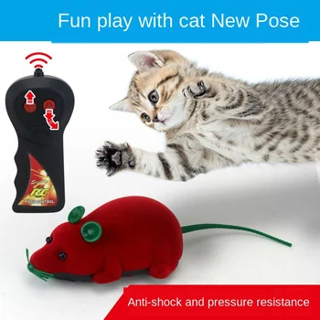 Naujas 8 Spalvų Kačių Žaislai Nuotolinio Valdymo Wireless RC Modeliavimo Pelės Žaislas Elektroninių Žiurkių, Pelių Žaislas Kačiukas Katė Naujovė Žaislų