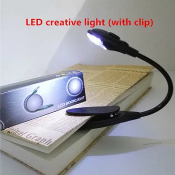 Naujas aukštos kokybės kūrybos LED knygą šviesos skaitymo šviesos mokymosi mini stalo lempa lauko žvejybos šviesos kelionės nešiojamų šviesos