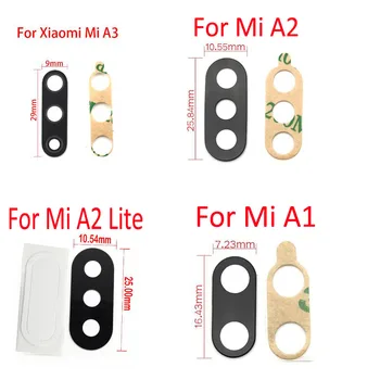 Naujas Galinis galinė vaizdo Kamera Stiklo Objektyvo Dangtelis Xiaomi Mi A2 Lite Mi A3 A2 A1 Mi 8 9 10 11 Lite 10T Mi9 Se Pro Pakeisti vaizdo Kameros Objektyvas