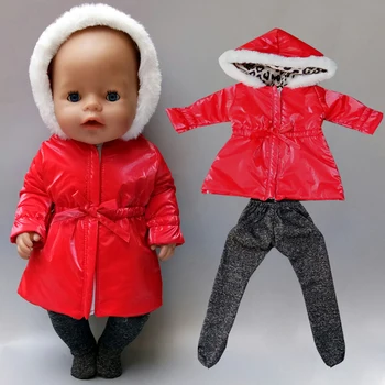Naujas gimęs kūdikis lėlės rompers su skrybėlę 18 colių lėlės drabužiai, paltai, džinsai kostiumas