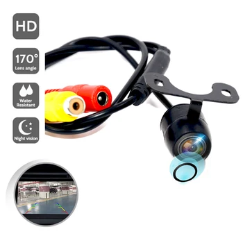 Naujas HD Naktinio Matymo Automobilio Galinio vaizdo Kamera 170 Plataus Kampo Grįžtamieji Parkavimo Kamera, Vandeniui CCD LED Auto Backup Stebėti Universalios