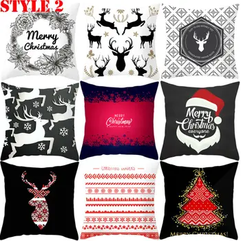 Naujas Kalėdų pagalvėlė padengti 45*45 Užvalkalas sofos pagalvėlių Pagalvių užvalkalai Medvilniniai Skalbiniai pagalvių užvalkalus Namų Dekoro Dovanos