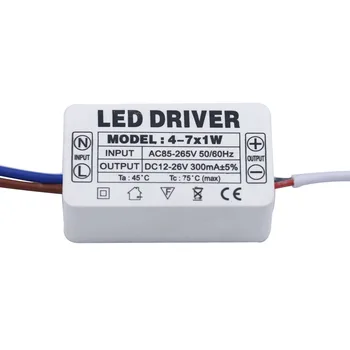 Naujas LED Driver 2W 4W 10W 15W 30W 300mA LED Maitinimo Blokas AC90-265V Transformatoriai LED Apšvietimas