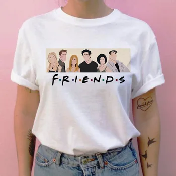 Naujas mados draugėms TV šou T-shirt animacinių filmų spausdinti grunge T-shirt streetwear T-shirt vasaros 90s ponios T-shirt top marškinėliai