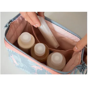 Naujas mados kosmetikos krepšys Moterims vandeniui Flamingo makiažas krepšiai, kelionių organizatorius, tualetinių reikmenų Rinkiniai Nešiojamų makiažas krepšiai Kosmetologė