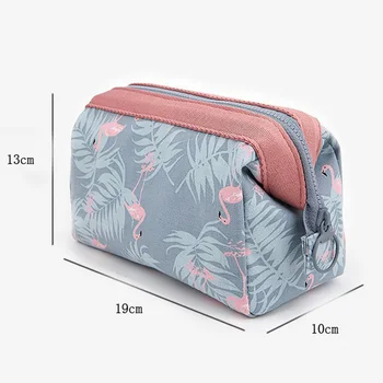 Naujas mados kosmetikos krepšys Moterims vandeniui Flamingo makiažas krepšiai, kelionių organizatorius, tualetinių reikmenų Rinkiniai Nešiojamų makiažas krepšiai Kosmetologė