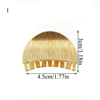 Naujas Mados Moterų Aukso Geometrinis Paprastas Metalo Plaukų Clips Kietas Lankelis Plaukams Turėtojas Letena Derliaus Plaukų Aksesuarai Žiburių