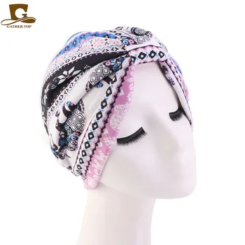 Naujas mados satino įdėklu turbaną headwrap moterų chemo bžūp plaukų slinkimas Bandana Hijab Turbante Skrybėlę, Plaukų Aksesuarai