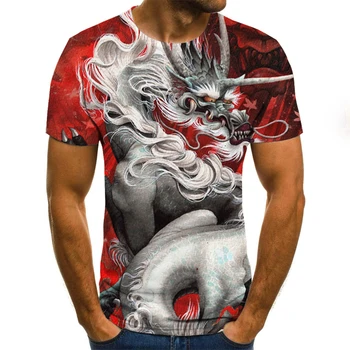 Naujas Mados Vyrams/moterims topai marškinėliai 3d Spausdinimo Kalėdų stiliaus Funny Cat Trumpas Rankovės Digital Print t shirt Plius Dydis 5XL 6XL