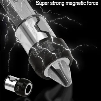 Naujas Magnetinis Žiedas Lydinio Elektros Magnetinis Žiedas Atsuktuvų antgaliai -Korozijos Stiprus Magnetizer Phillips grąžtas Magnetinis Žiedas