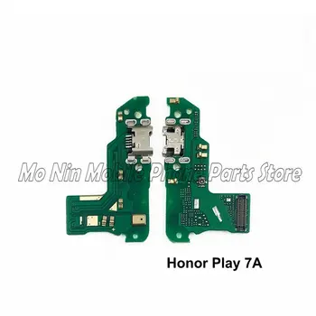 Naujas Mikrofonas Modulis+USB Įkrovimo lizdas Valdybos Flex Kabelio Jungtis Dalys Huawei Honor Žaisti 7, 7A Pro 7X 7C 7S Pakeitimo