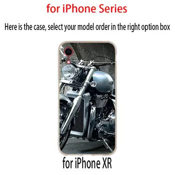 Naujas Retro Moto Kryžiaus Motociklo Atveju iphone XS 11 Pro Max XR X 10 Padengti Telefono 