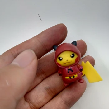 Naujas Stilius 7pcs/set 3-3.5 cm Mini Animacinių filmų Pikachued Pav Pokemoned Duomenys Animacinių filmų Pvc figūrėlių, Žaislai Vaikams