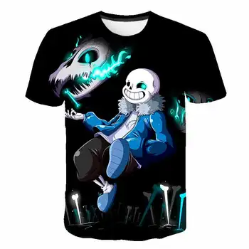 Naujas Žaidimas Undertale Inktale Sans Ir Papirusas 3D T-shirt Skeletas Brolis Citata Unisex Viršūnes Vaikų Marškinėliai Camisetas berniukas/mergaitė
