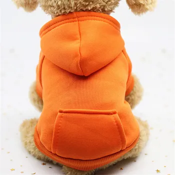Naujas Žiemos Atsitiktinis Šuo Hoodies Megztiniai su Kišenėje Mažų Šiltų Šunų Kailis Katė Pet Drabužiai Lašas Laivybos