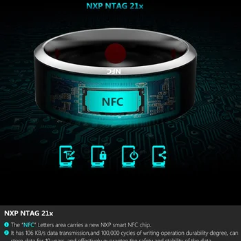 Naujausias Išmaniųjų Žiedas atsparus Vandeniui Nešioti Piršto NFC Žiedas 