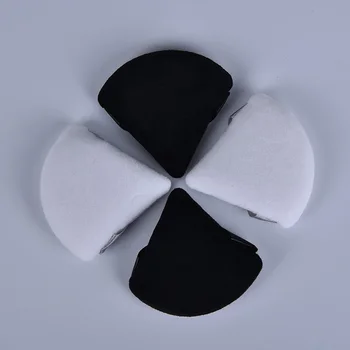 NAUJI 2vnt/komplektas Trikampis Aksomo Kosmetikos Pūkinės Juoda Balta Spalvos Mini Makiažas Powder Puff Sponge sudaro Įrankiai