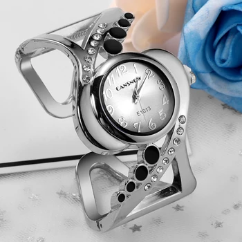 Naujo dizaino moterų bangle laikrodis kvarco kristalo prabanga relojes kalnų krištolas mados moterų laikrodžiai karšto pardavimo eleagnt mujer žiūrėti