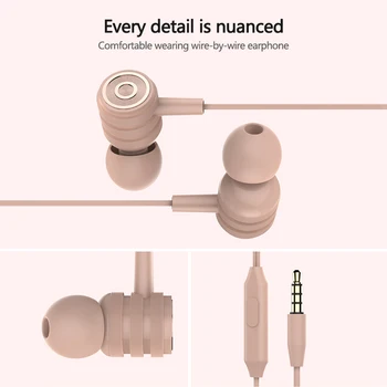 Naujos In-ear Metalo Ausines Mobilųjį Telefoną, Skirtą Laidą Kontrolės Ausinės, Kompiuterio, Mobiliojo Telefono Universalus ausis įkišamos Ausinės