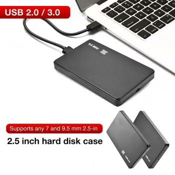 Naujos USB 3.0/2.0 5Gbps 2.5 colių Hdd Case SATA Išorinis Uždarymo HDD Kietojo Disko Atveju Langelį KOMPIUTERIO Išorinį Kietąjį Diską Atveju
