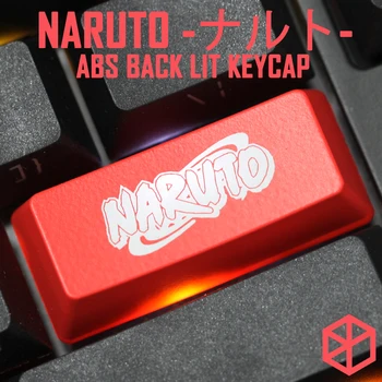 Naujovė Blizgesį Per Keycaps ABS Išgraviruotas juoda raudona esc Sharingan NARUTO Sasuke Naruto Kakashi Sakura Konohagakure