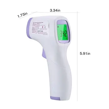 Ne-susisiekite su Infraraudonųjų spindulių Termometras Kūdikiui Suaugusiųjų Infraraudonųjų spindulių Temperatūros Matuoklis Skaitmeninis Temperatūros Ginklą LCD Ekranas Termometras