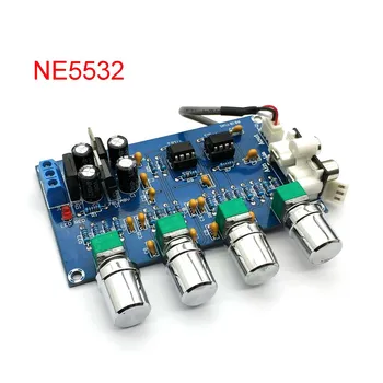 NE5532 Stereo Pre-amp Preamplifier Tonas Valdybos Audio 4 Kanalų Stiprintuvo Modulis 4CH CH Valdymo Grandinės Telefono Preamp