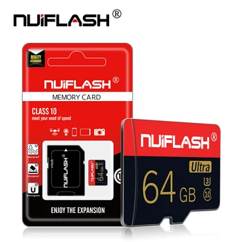 Nekilnojamojo Talpos Micro SD kortelę 64GB 32GB TF Flash kortelės 10 Klasė 8gb 4gb Didelės spartos Atminties Kortelės 16GB flash kortelės žemėlapis mažmeninė pakuotė