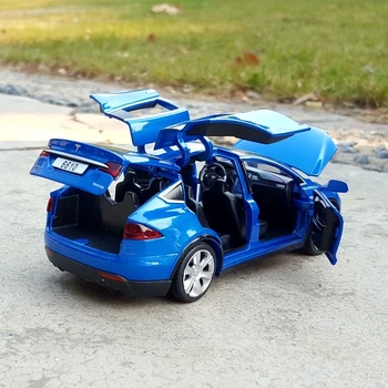 Nemokamas Pristatymas New1:32 Tesla MODEL X MODEL3 Lydinio Automobilio Modelį Diecasts & Žaislinės Transporto priemonės Žaislinius Automobilius Vaikas Žaislai Vaikams Dovanos Berniuko Žaislas