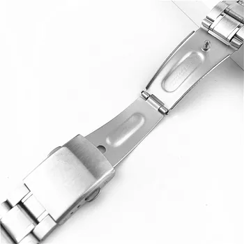 Nerūdijantis Plienas Dirželio kaip 14mm 16mm 18mm 20mm 22mm Metalo Watch Band Nuorodą Apyrankę Watchband Sidabro Pakeitimo Apyrankę Dirželis Žiūrėti