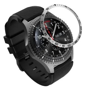 Nerūdijančio Plieno smartwatch Dangtelis Skirtas Samsung Galaxy Žiūrėti 46MM/42mm/įrankių s3 pasienio Rinkimo Bezel Žiedas Klijais Padengti Anti Nulio