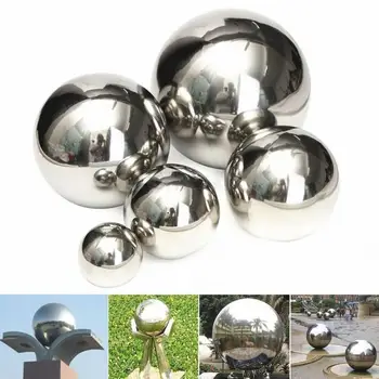 Nerūdijančio plieno tuščiaviduris kamuolys Ryškumą, Blizgesį Veidrodis Srityje Tuščiaviduriai Rutuliai Namų, Sodo įrankiai kamuolius Ornamentas, Papuošimas veidrodis kamuolys