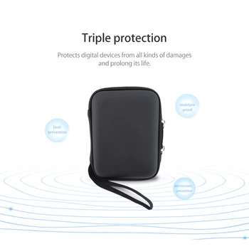 Nešiojamas HDD maišelį TF/SD kortelę Saugojimo Krepšys Išorinis 2.5