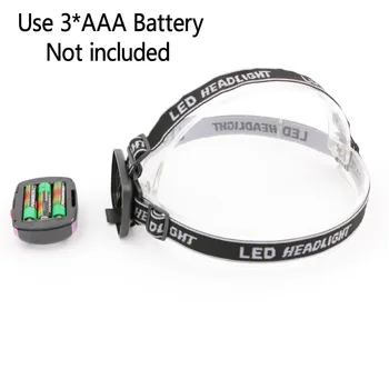 Nešiojamas Super Mini 6 LED Žibintai 3 rūšių Šviesos lemputė 3*AAA Šviesų Žibinto priekinio Žibinto šviesos šaltinio Lauko Apšvietimas Su Lankelis