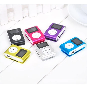 Nešiojamasis MP3 Grotuvas Metalo Įrašą, Mini USB Skaitmeninis Mp3 Muzikos Grotuvas LCD Ekranas Parama 32GB Micro SD TF Kortelės Lizdas