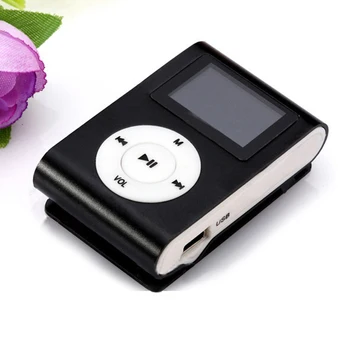 Nešiojamasis MP3 Grotuvas Metalo Įrašą, Mini USB Skaitmeninis Mp3 Muzikos Grotuvas LCD Ekranas Parama 32GB Micro SD TF Kortelės Lizdas