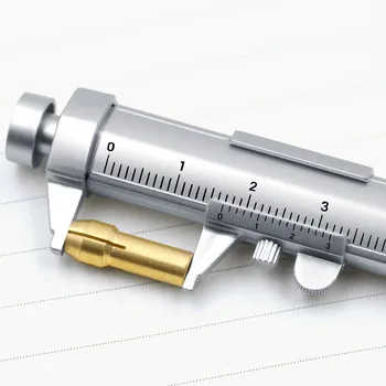 Nešiojamų 0-100mm Vernier Suportas Roller Pen mini vernier suportas Su 0,5 mm tušinukas Modelis Skaidrių Kalibravimas, Matavimo Įrankiai