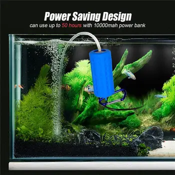 Nešiojamų Akvariumo Žuvų Bakas Deguonies USB Mini Oro Siurblys Išjungti Energijos Taupymo Prekių Vandens Terariumai Žuvų Bakas Priedai