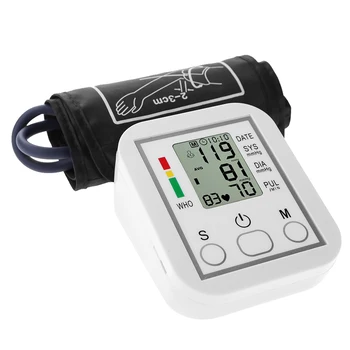 Nešiojamų Buitiniai Rankos Juostos Tipo Sphygmomanometer Kraujo Spaudimo Monitorius LCD Kamertonas ' Tiksliai Matuoti Kraujo Spaudimą