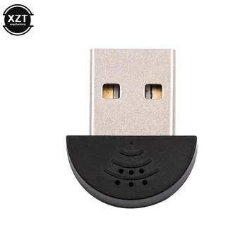Nešiojamų Mini USB 2.0 MIC Omni-Directional Stereo USB Mikrofonas PC Kompiuteris Kalbasi MSN/Skype