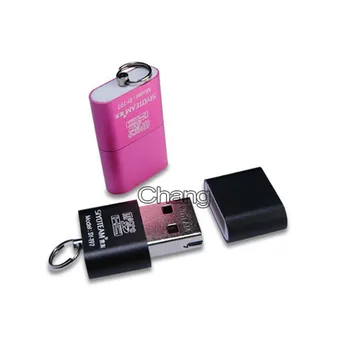 Nešiojamų Mini USB 2.0 Micro SD TF T-Flash Atminties Kortelės Skaitytuvas Adapteris 