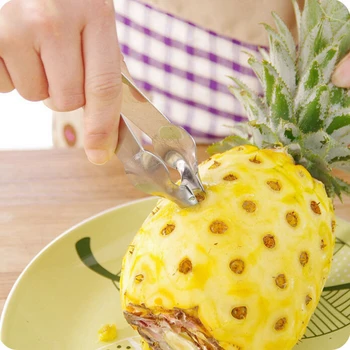 Nešiojamų Praktinių Lengva Vaisių Skustukas Ananasų Corer Slicer Cutter Nerūdijančio Plieno Virtuvės Peilis Dalykėlių Ananasų Slicer Įrašus