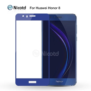Nicotd 9H Visiškai Padengti Grūdinto Stiklo Huawei P9 P10 Plius P8 Lite 2017 Mate 8 9 Nova Plus garbę 8 Pro 6x Screen Protector Filmas