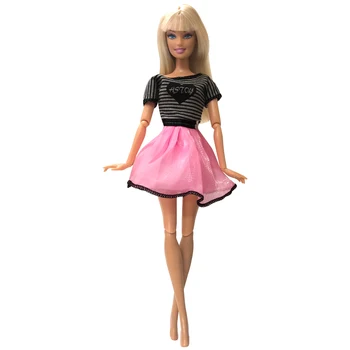 NK 1x Karšto Pardavimo Lėlės Suknelė Mados Top+kelnės gyvenimo būdo Kostiumą, Laisvalaikio Drabužiai, Kelnės Barbie Lėlės Priedai 