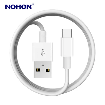 NOHON 1m 2m 3m Tipas-C USB Įkrovimo Kabeliu Huawei P20 30 Mate 20 Pro Garbės V20 V10 8 9 OnePlus 5T 6T 