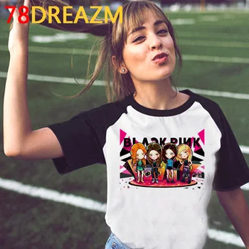 Nužudyti tą Meilę 2020 kpop Marškinėliai Moterims korėjos Stiliaus marškinėliai K-Pop Jennie Jisoo Lisa Rose Grafinis Tees Kawaii Viršūnes Moteris